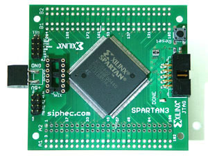 Xilinx FPGA XC3S200 TinyBoard, Development Board, XC3S200-4PQ208C, XC3S200-4PQG208C