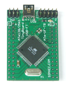 AVR ATmega128 USB TinyBoard V1.2, ATmega128 USB Development Board