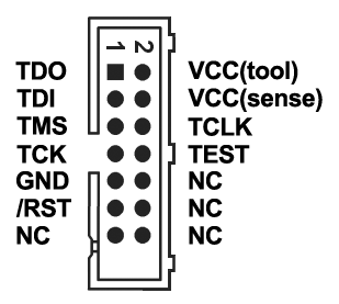 MSP430 JTAG TI Pin Header